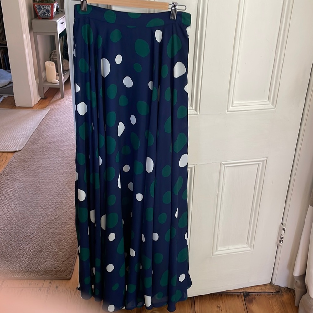 Polka dot maxi skirt